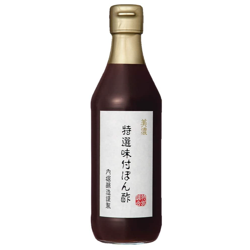 <無添加 ぽん酢>美濃 特選味付ぽん酢 360ml 【内堀醸造】ponz-uti-tokusen-250
