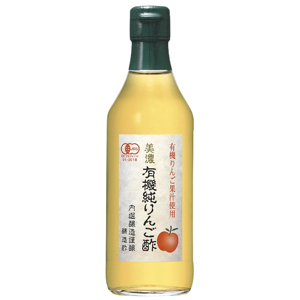 <無添加 有機 ぽん酢>美濃 有機純りんご酢 360ml 【内堀醸造】su-uti-yuki-zyunringo-250